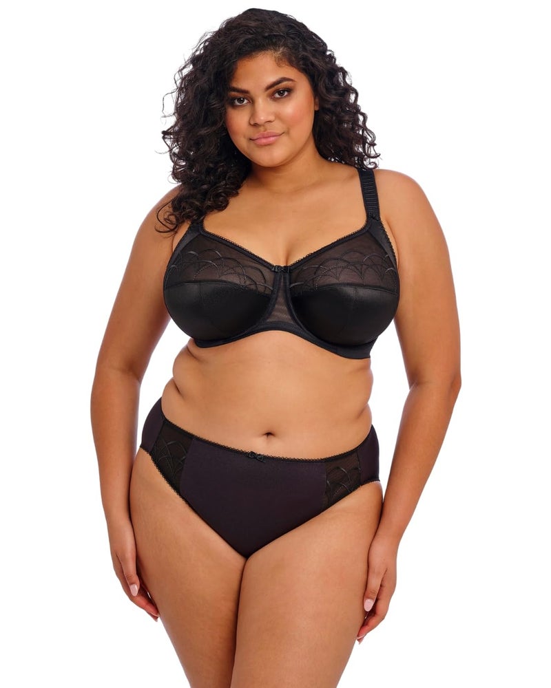 Elomi womens Cate Underwire Full Cup Banded Bra, Black, 34JJ US - Image 5